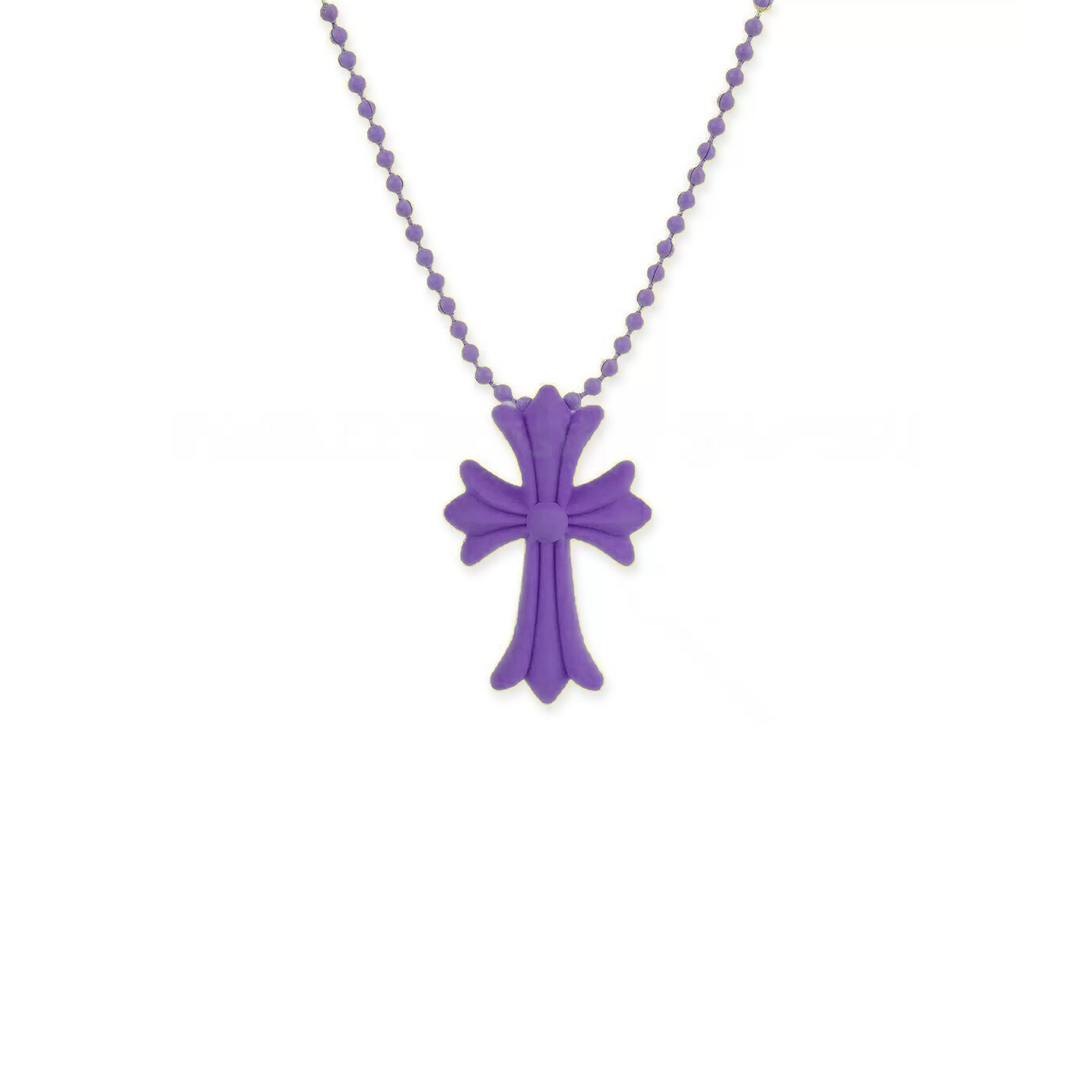CHROME HEARTS SILICONE CROSS NECKLACE